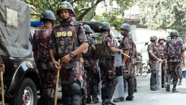 ঢাকার শাহবাগে বিজিবির অবস্থান (ফাইল ছবি)