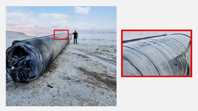 missile debris Red Sea