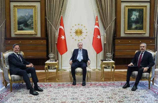 NATO Genel Sekreteri Mark Rutte, Ankara'da Cumhurbaşkanı Erdoğan ve Dışişleri Bakanı Fidan'la 