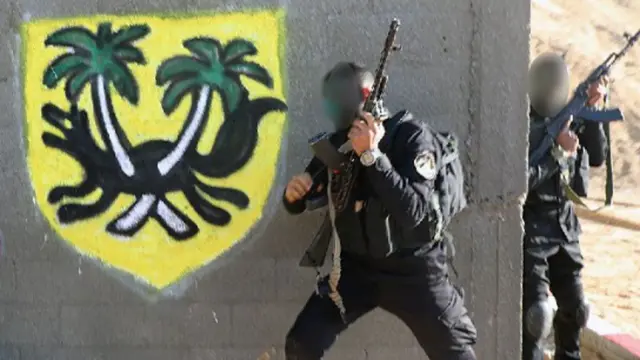 Hamas training exercise for Gaza
