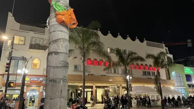 টিহুয়ানা শহরের রাতের দৃশ্য