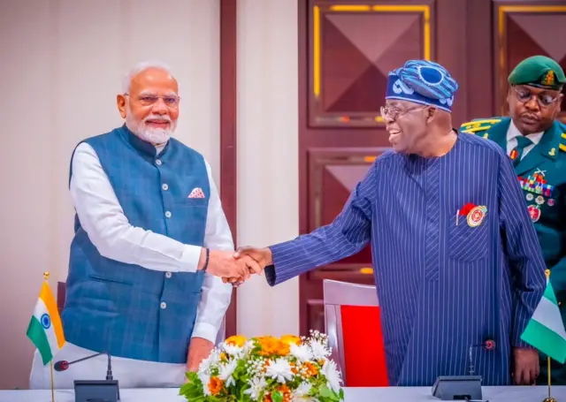 Firaiministan Indiya, Narendra Modi da shugaban Najeriya, Bola Tinubu