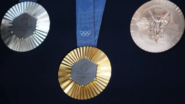 Medallas de oro, plata y bronce de los Juegos Olímpicos de París