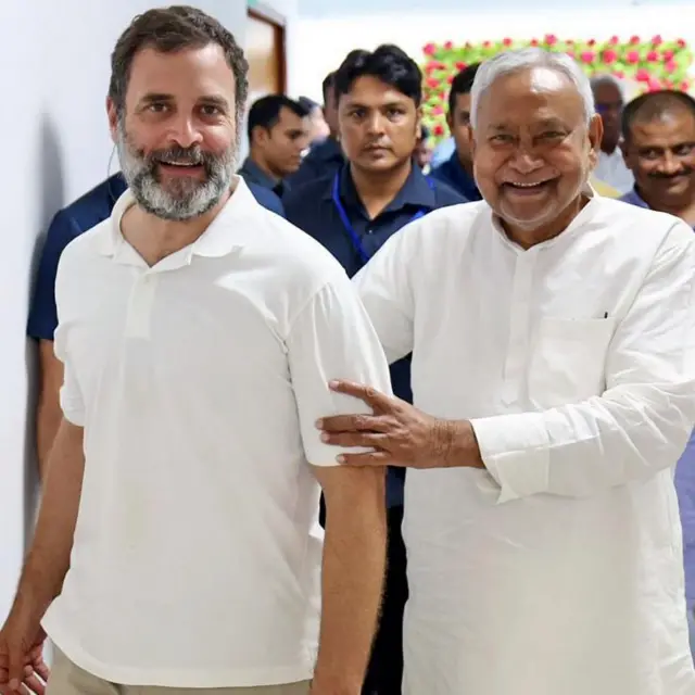 राहुल गांधी, नितीश कुमार