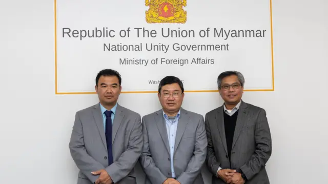 ဝါရှင်တန်ရုံးမှာ တွေ့ရတဲ့ NUG ဝန်ကြီး ၃ ဦး