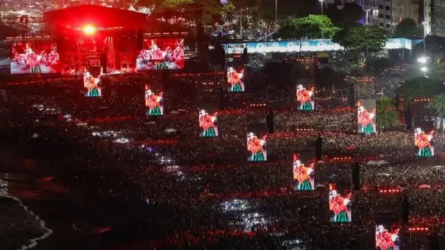 Концерт на пляже Копакабана