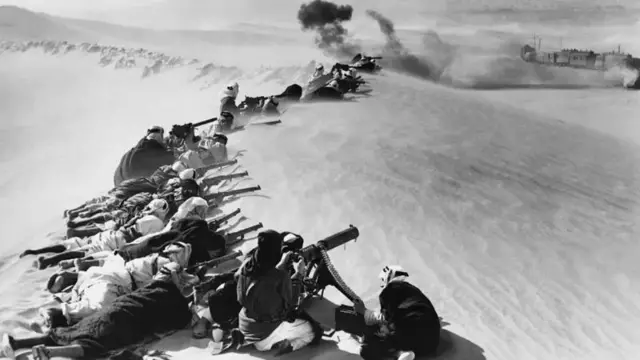 شنت القوات العربية حرب عصابات على خطوط امداد القوات التركية خلال الحرب العالمية الأولى