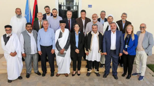 وجهاء مدن وقبائل من طرابلس في اجتماع مع بعثة الأمم المتحدة في ليبيا
