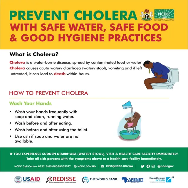 Ozi NCDC maka mgbochi 'cholera'