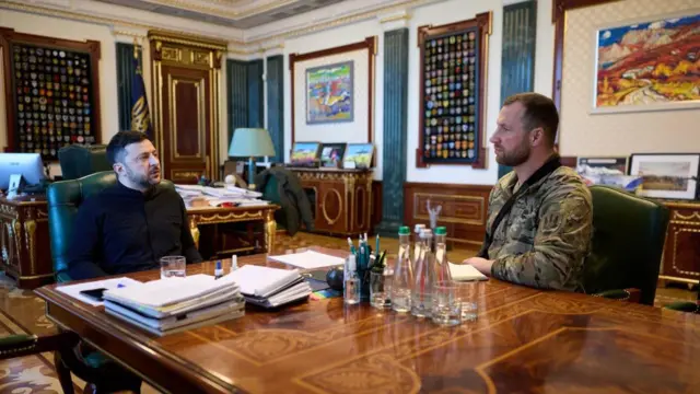 Зеленский на встрече с Хмарой