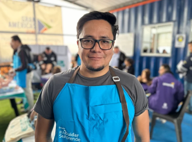 Juan David Cortés, profesor de la escuela.