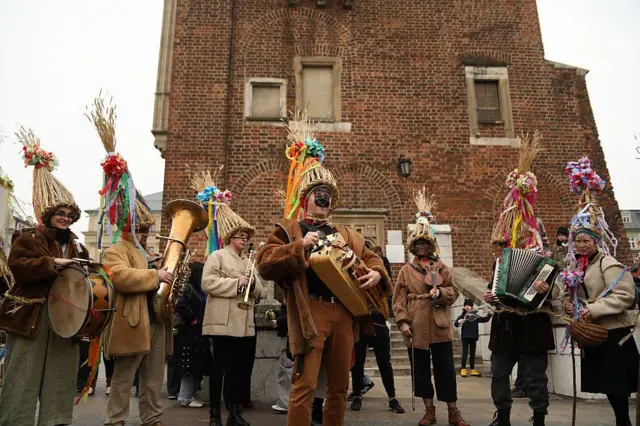 Polish Palm Sunday practice na for small boys to wear sheepskins dey sing