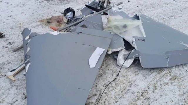 Przykład technologii Starlink zamontowanej na dronie BM-35