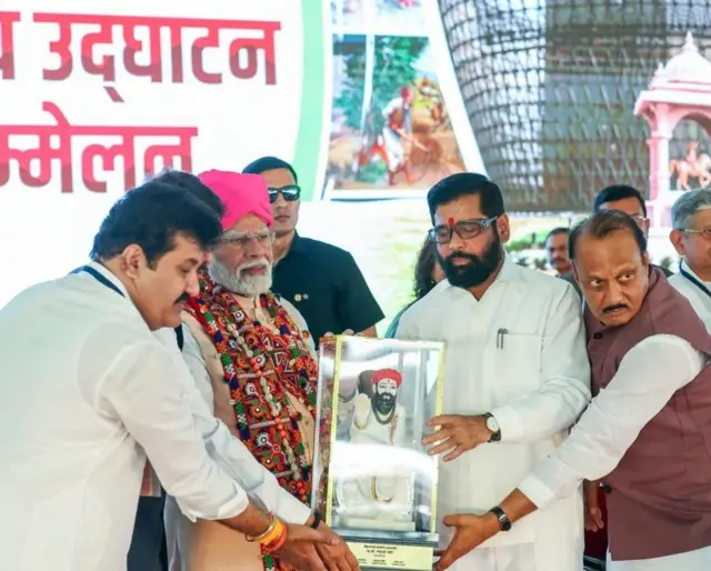 ஏக்நாத் ஷிண்டே, நரேந்திர மோதி, அஜித் பவார், மகாராஷ்டிரா தேர்தல் 