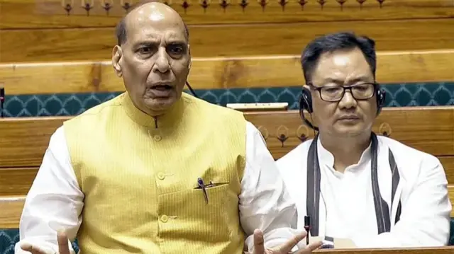 وزیر دفاع راج ناتھ سنگھ نے آپریشن سندورکے متعلق پارلیمنٹ میں دیے گئے اپنے بیان میں کسی جانی نقصان کا براہ راست تذکرہ نہیں کیا