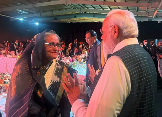 ब्रिक्स सम्मेलन में पीएम मोदी के साथ शेख हसीना 