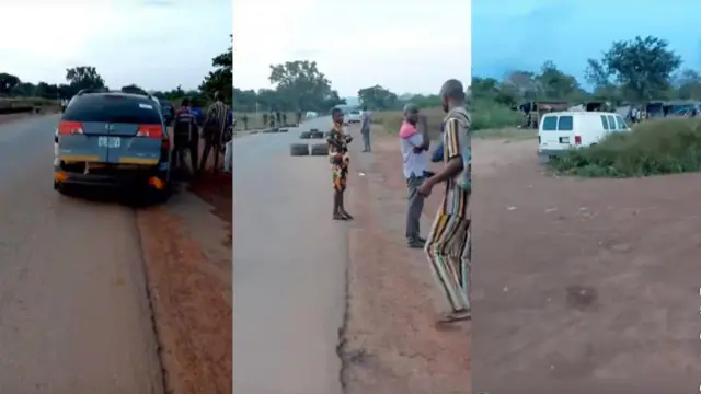 Akụkọ kwuru na ndị ntọrị weere ọnọdụ ebe ahụ ma na-akpa ike nke mere ndị njem jiri kwụsị ụgbọala n'okporoụzọ.