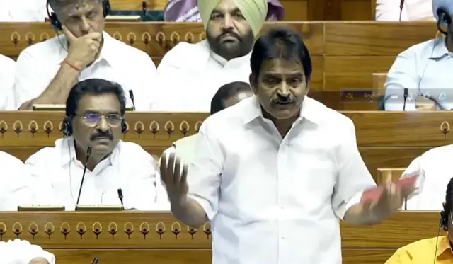  ইন্ডিয়ান ন্যাশনাল কংগ্রেসের কেসি বেণুগোপাল। 