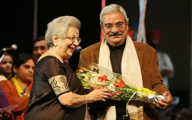 NSD तील एका समारंभादरम्यान विजया मेहता