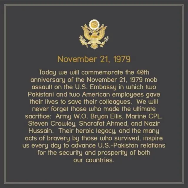 US EMBASSY, ISLAMABAD