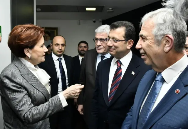 İmamoğlu ve Yavaş, Akşener'i ziyaret etti