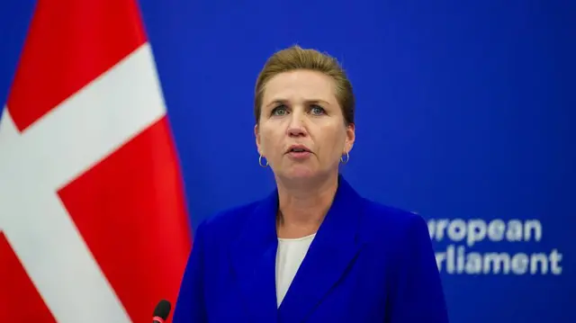 La primera ministra de Dinamarca, Mette Frederiksen.