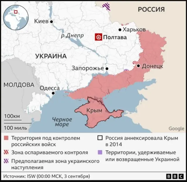 Картада ар башка өңдөр аркылуу белгиленген