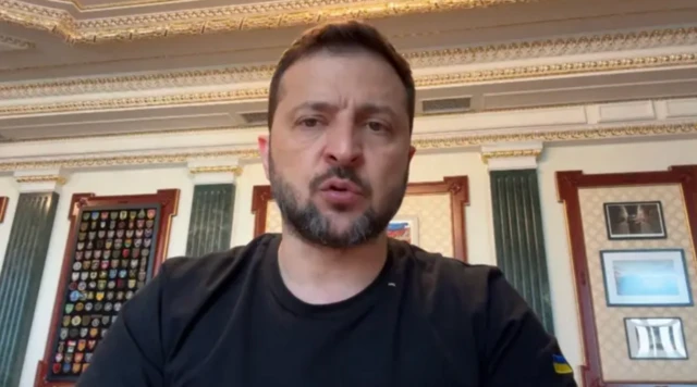 Zelenskiy saldırıyla ilgili bir video mesaj yayınladı