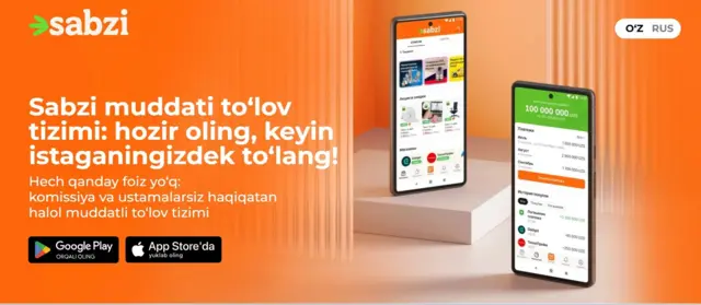 Sabzi to‘lov tizimi veb sayti