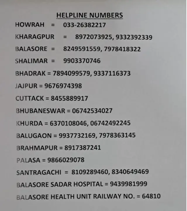 હેલ્પલાઇન નંબર