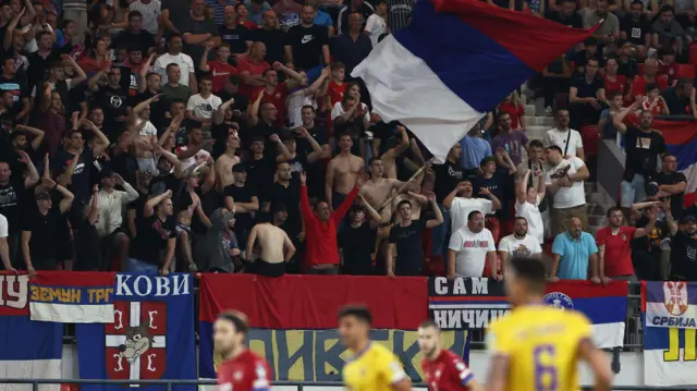 Србија - Андора, навијачи