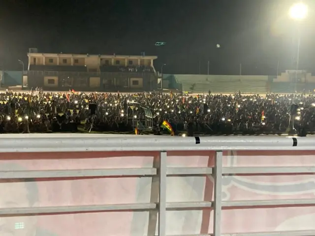 بی این پی کا جلسہ