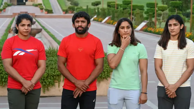 विनेश फोगाट, बजरंग पुनिया, साक्षी मलिक