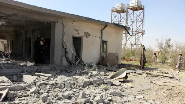 صحنه پس از یکی از حملات پاکستان در قندهار