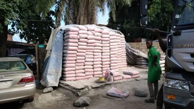 Bags of cement