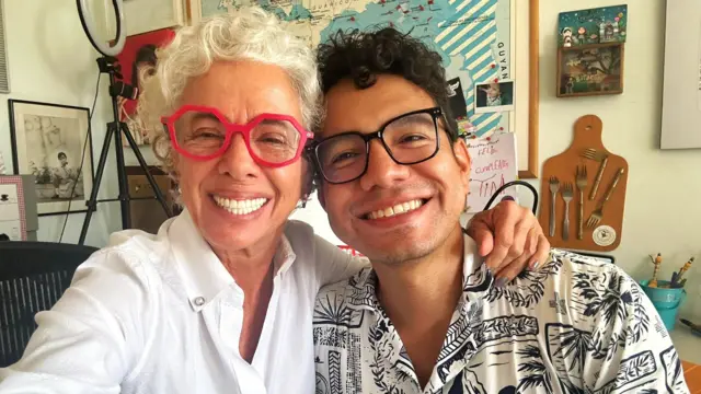 Iván junto a Valentina Quintero. 