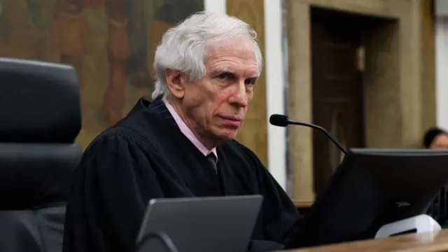 Judge Arthur Engoron sits at the bench.