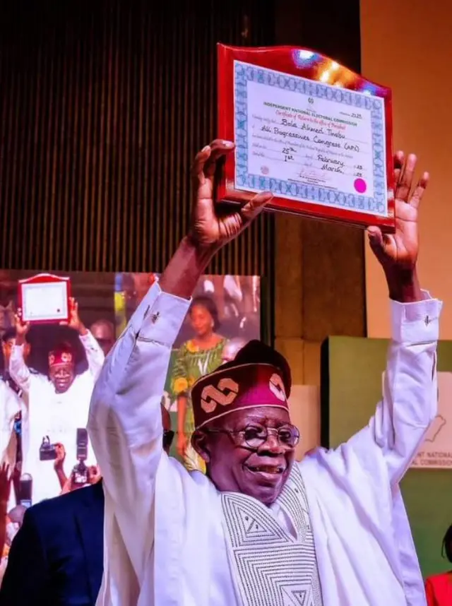 Bola Ahmed Tinubu na iwe ẹri moyege ibo soke