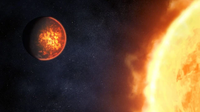 ภาพจำลองดาวฤกษ์ Copernicus กับดาวเคราะห์นอกระบบสุริยะ Janssen