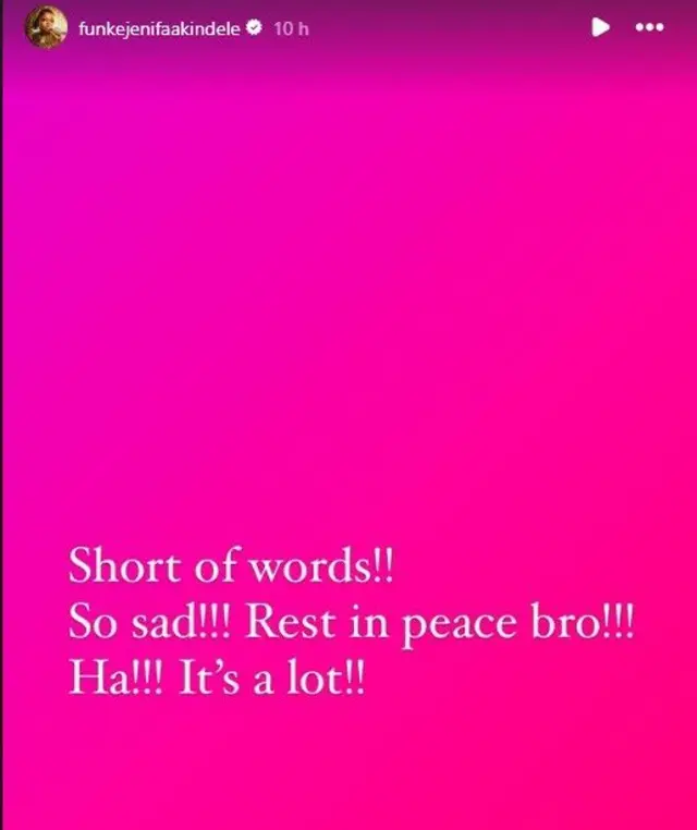 RIP post for Junior Pope