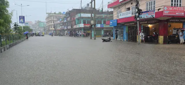 दाङमा वर्षा