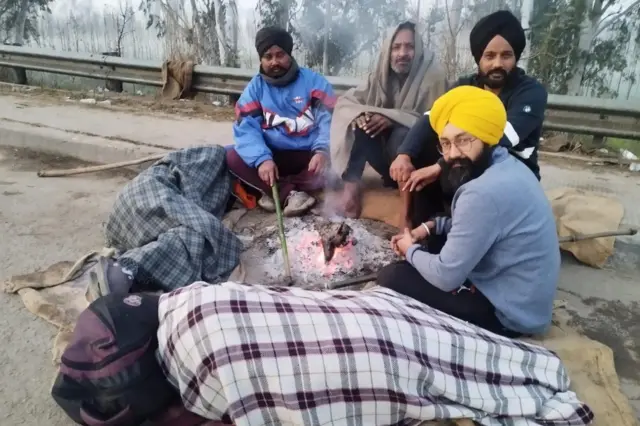 शंभू बॉर्डर पर किसान