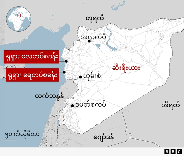 ဆီးရီးယားမြေပုံ 