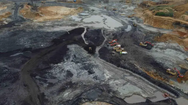 Tambang batubara di Kecamatan Meureubo, Aceh Barat, Aceh