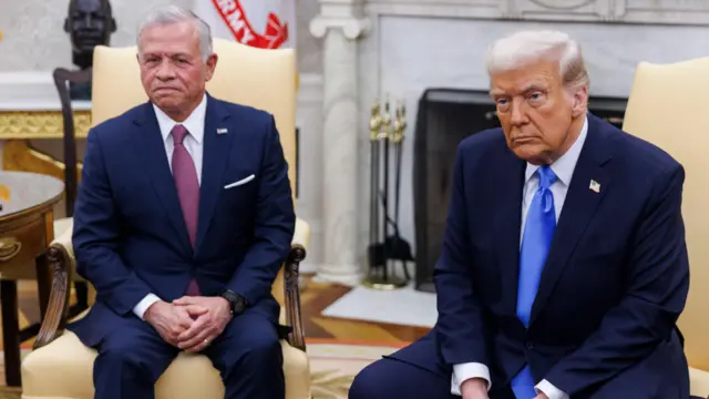 الرئيس الأمريكي دونالد ترامب والعاهل الأردني الملك عبد الله الثاني