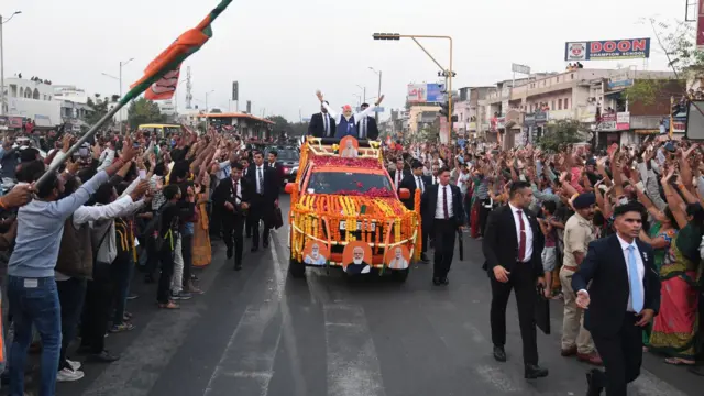 અમદાવાદમાં યોજાયેલો નરેન્દ્ર મોદીનો રોડ શો