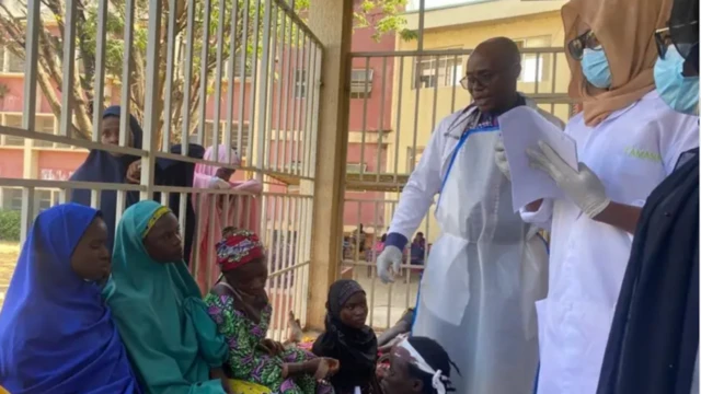 Aworan awon araalu to lọọ gba itọju lọsibitu latari ikọlu