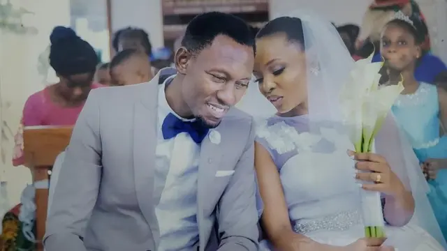 Rebeca Gyumi na mumewe siku ya ndoa yao