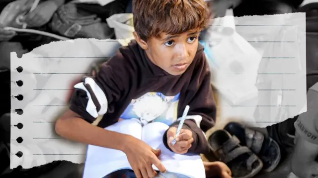 Menurut UNICEF, hampir tiga juta anak tidak bersekolah di Yaman