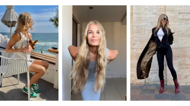 Колаж із фото жінки